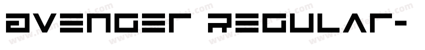 Avenger Regular字体转换